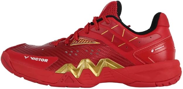 Victor P8500II D Support Series Professional Badminton Shoes U-Shape2.5, Red