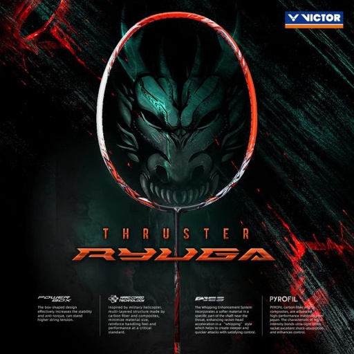 VICTOR Thruster K RYUGA D (TK-Ryuga-D) Power Series G5 Badminton Racket